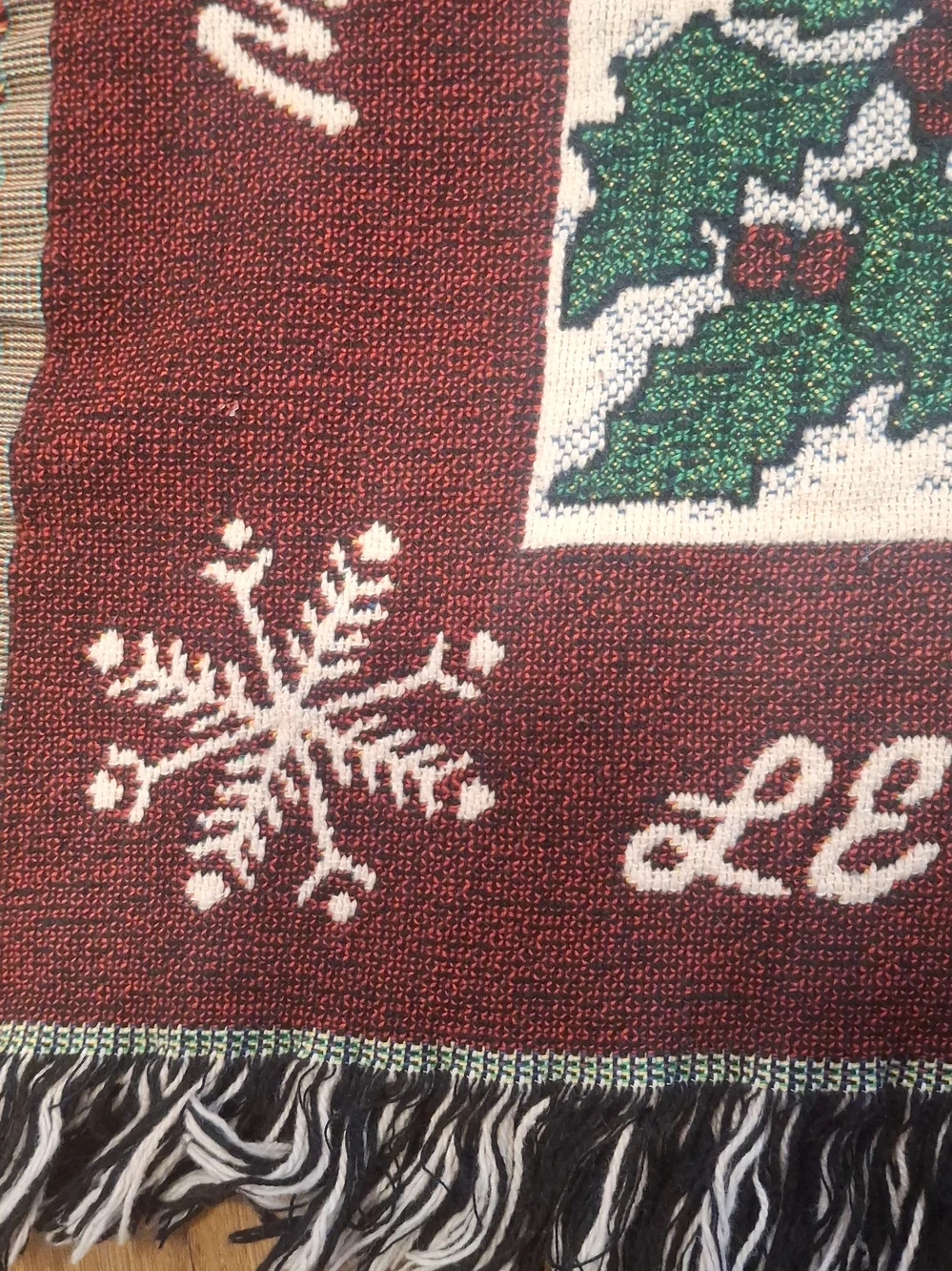 Vintage Chatham Quilt Let It Snow” 72” X 56”